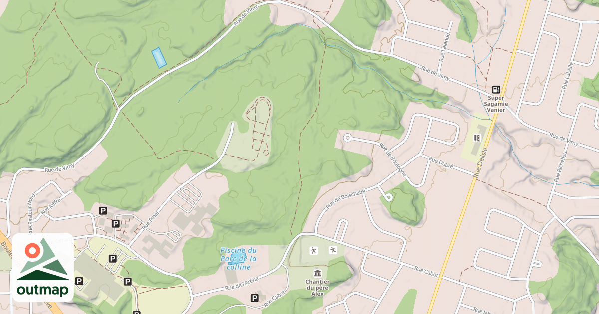 Map of Saguenay Quad Trails 116