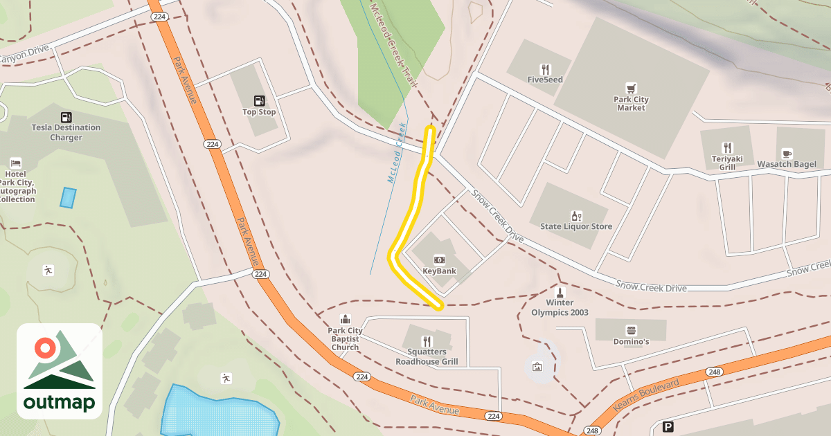 Map of Olympic Parkway Trail