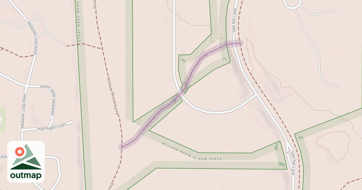 Map of Willow Creek Loop