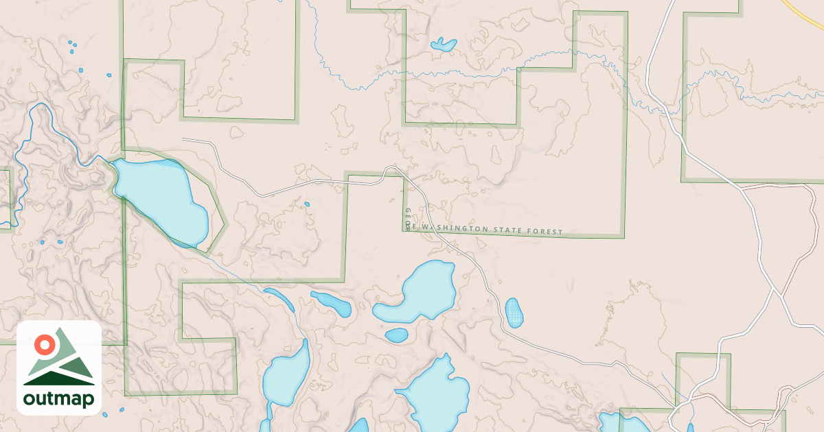 Map of Cameron Lake Snowmobile Trail