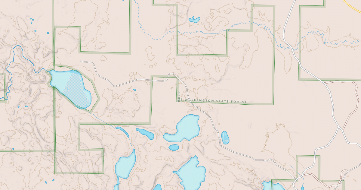 Map preview of Cameron Lake Snowmobile Trail