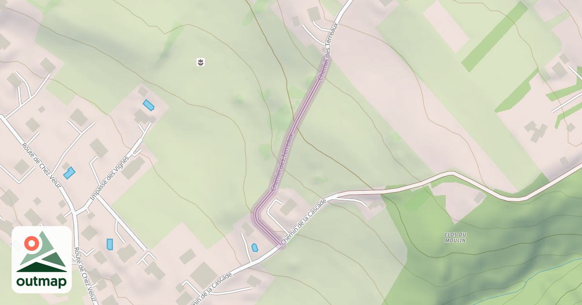 Map of Chemin des Terreaux
