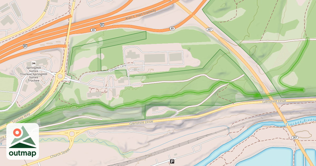 Map of Stockrest Springs Trail