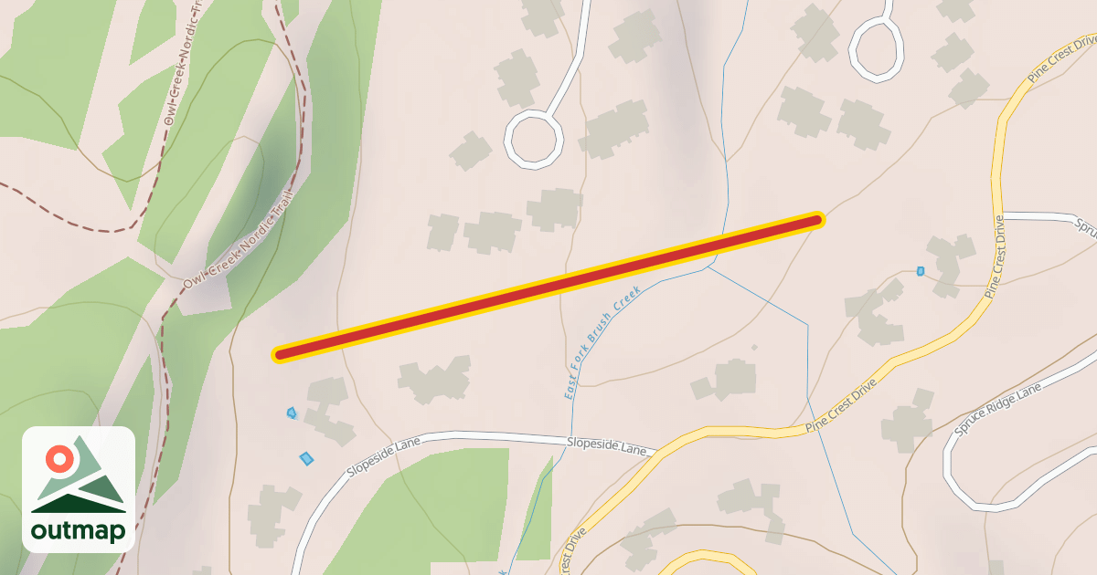 Map of Pines Lower