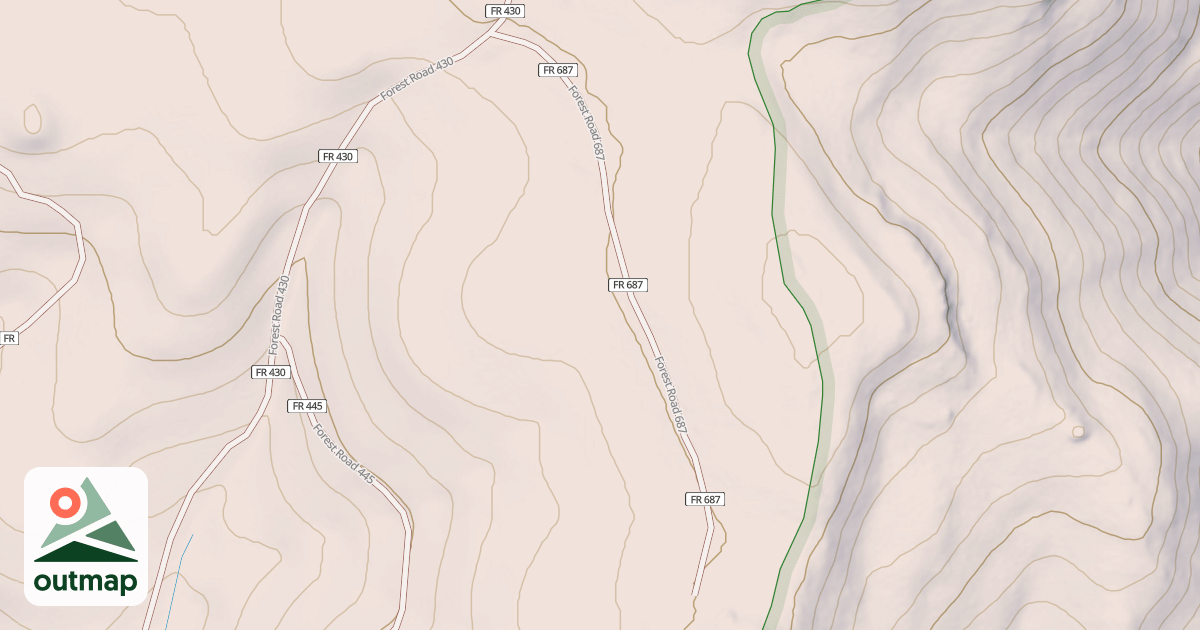 Map of USFS National Forest System Roads {857353C9-4A06-427B-9245-22C9FB120E14}