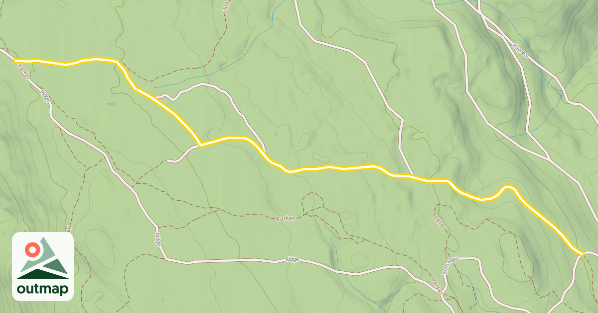 Map of China Ridge Trail