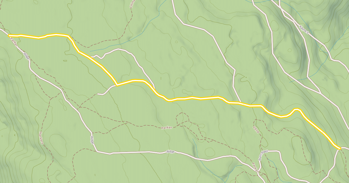 Map preview of China Ridge Trail