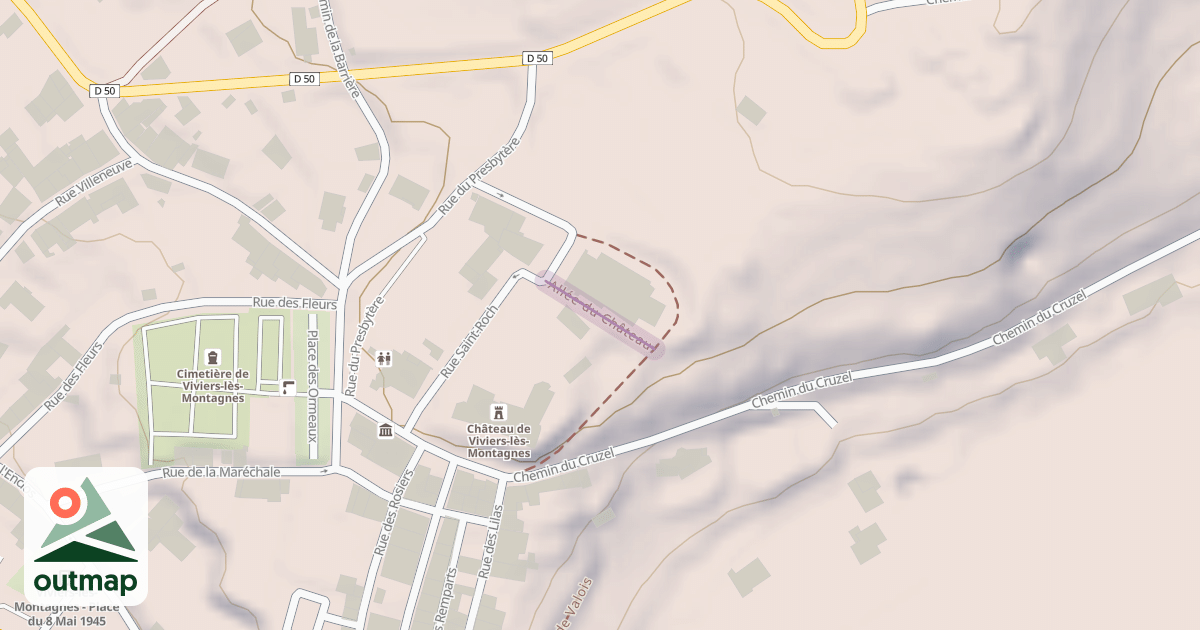 Map of Allée du Château