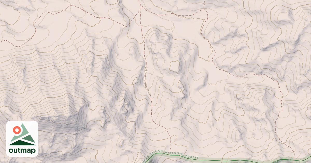 Map of G Snowmobile Trail