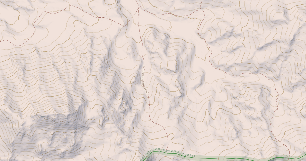 Map preview of G Snowmobile Trail