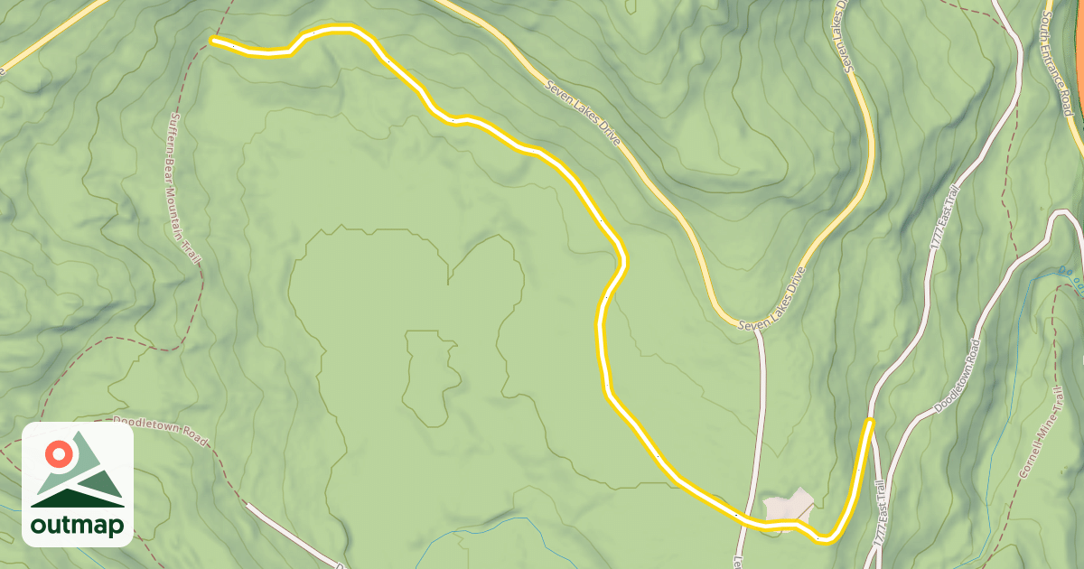Map of Doodletown Bridle Path