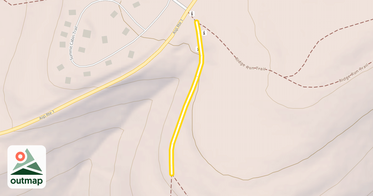Map of Snowsnake Run