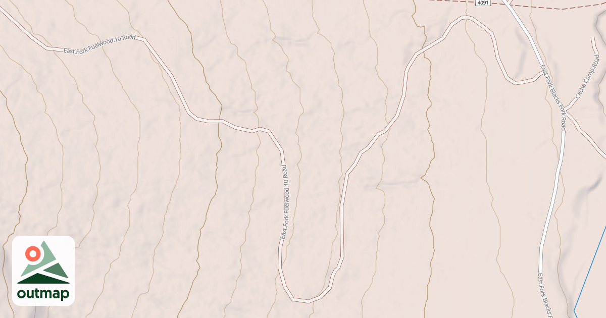 Map of EAST FORK FUELWOOD 10