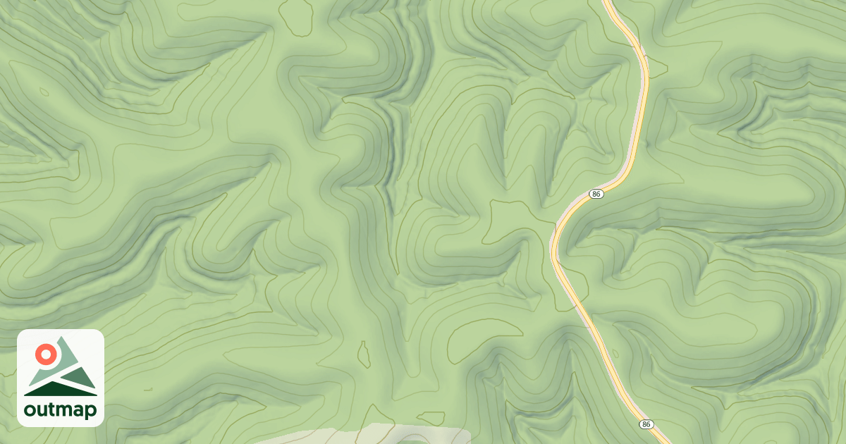 Map of LOG CABIN HOLLOW