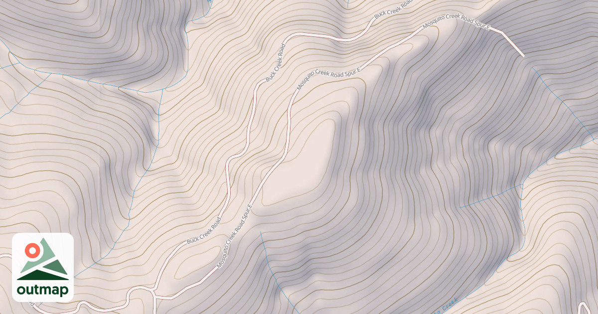 Map of MOSQUITO CREEK