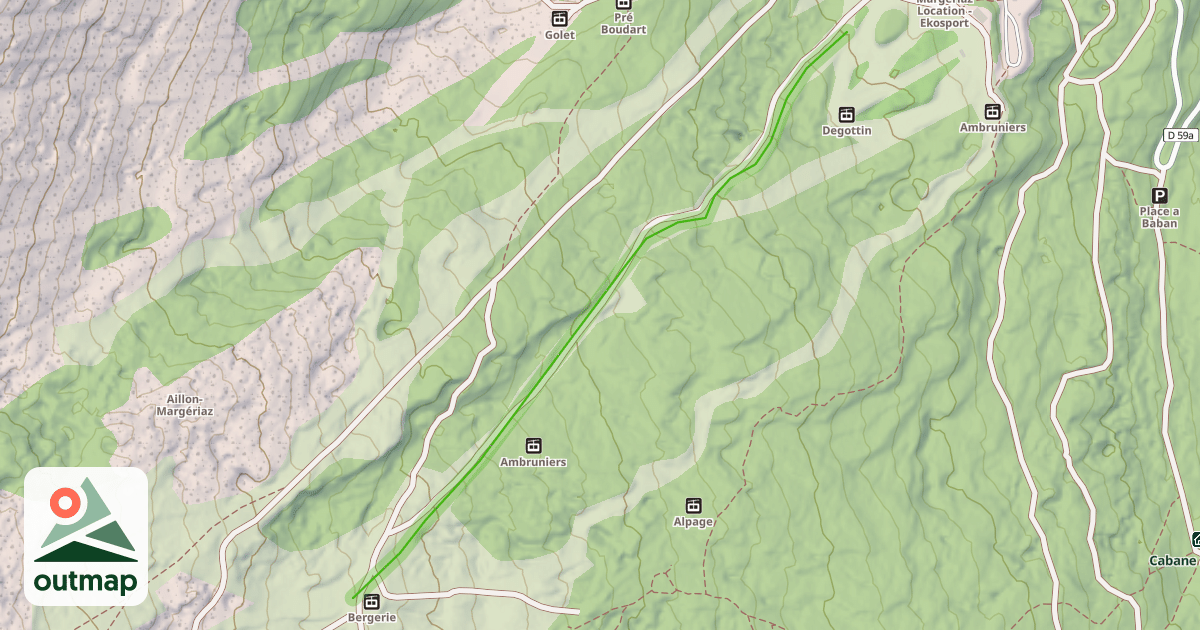Map of Le Grand Glacier