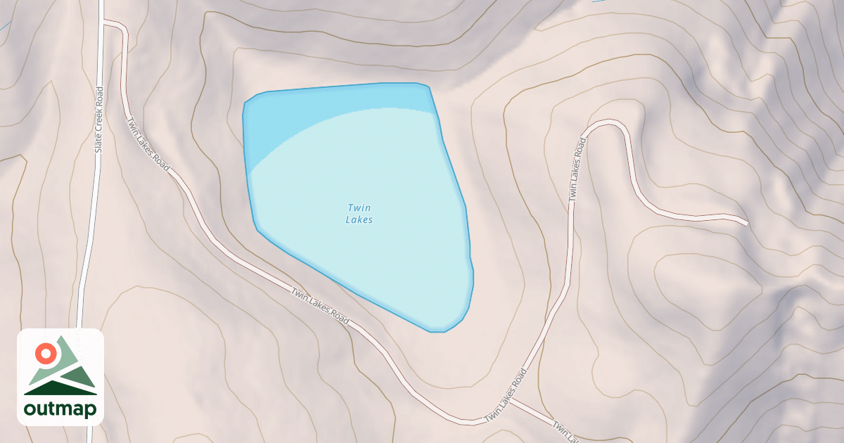 Map of TWIN LAKES