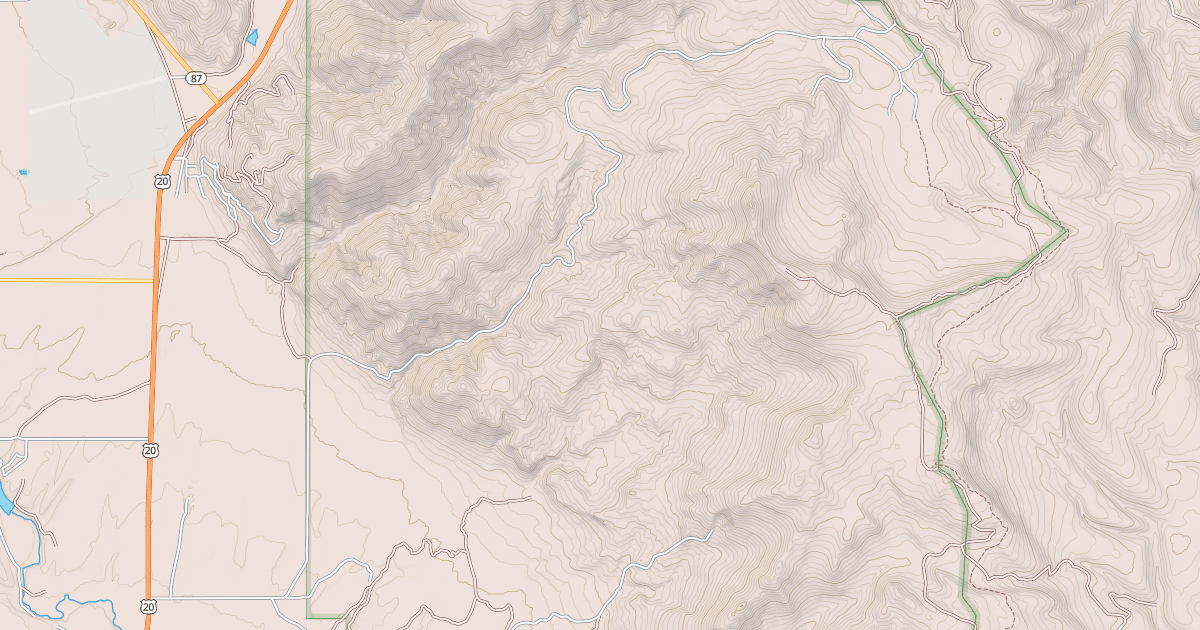 Map preview of TWO TOP-CANYON CREEK