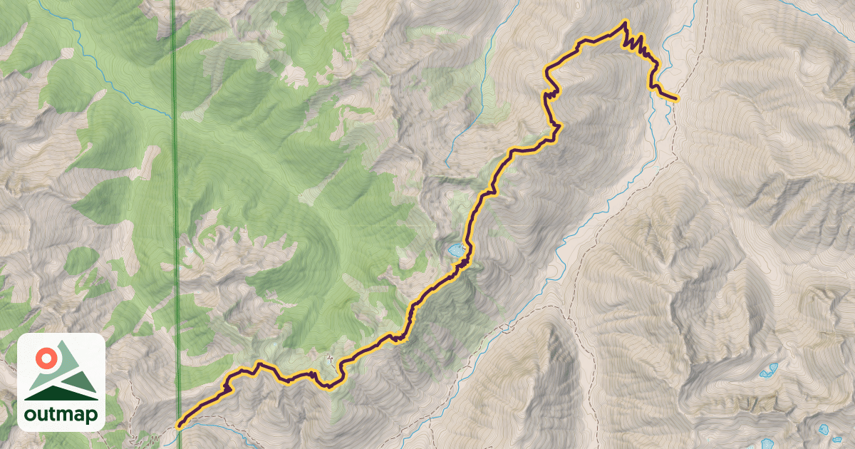 Map of Copper Ridge Trail