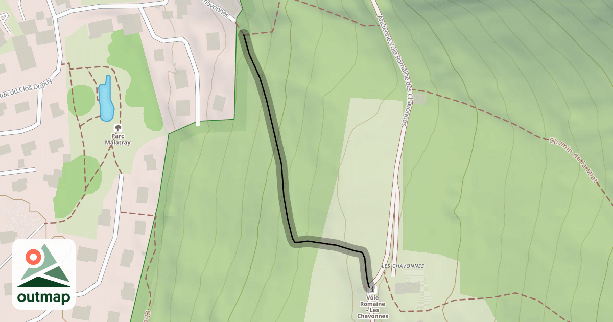 Map of Chemin des Chavonnes