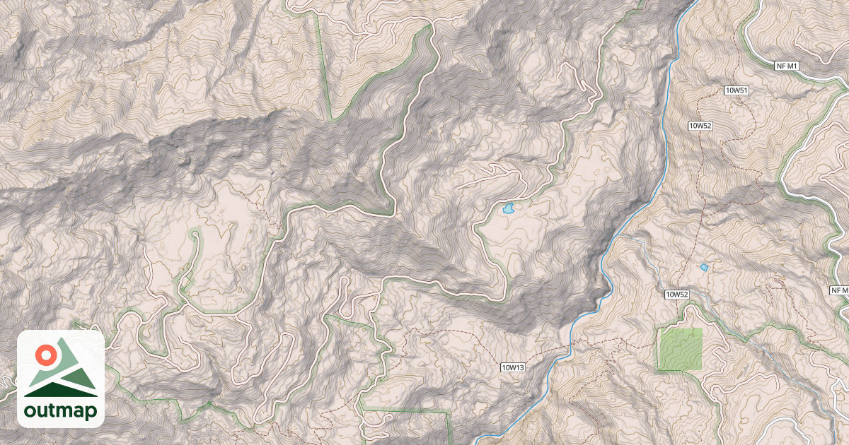 Map of DEVILS DEN