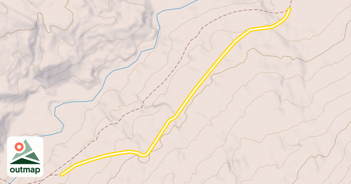 Map of Fish Creek Road Snowmobile Trail