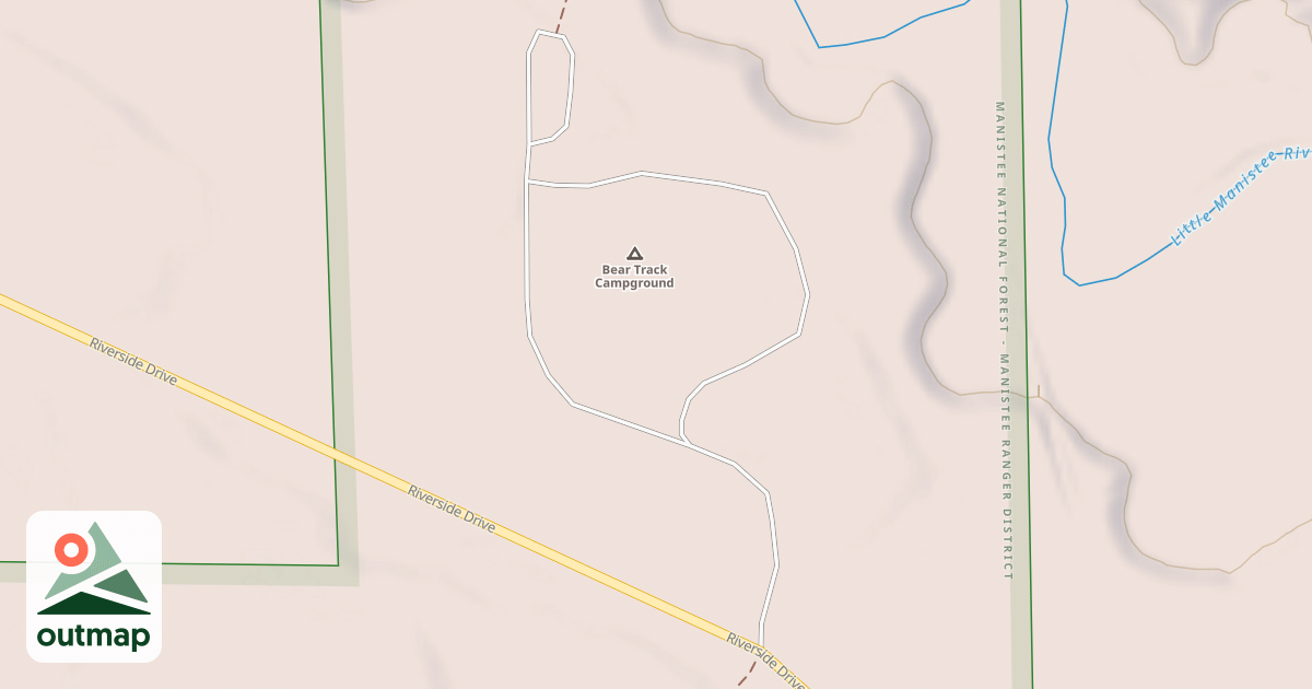 Map of BEAR TRACK CG