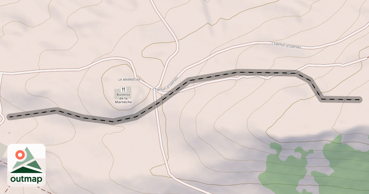 Map of (abandonné) piste