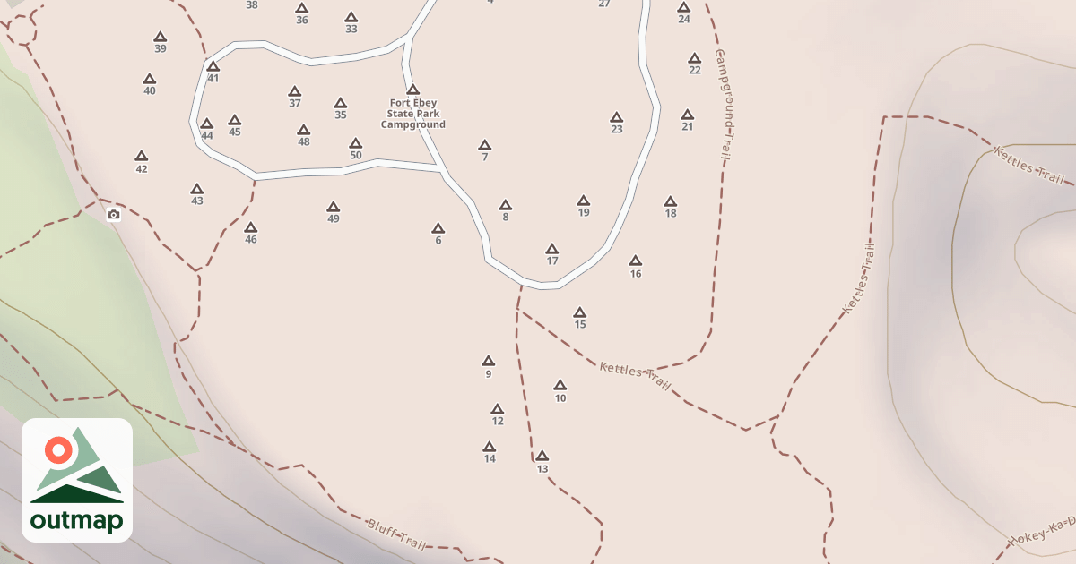 Map of Fort Ebey Road