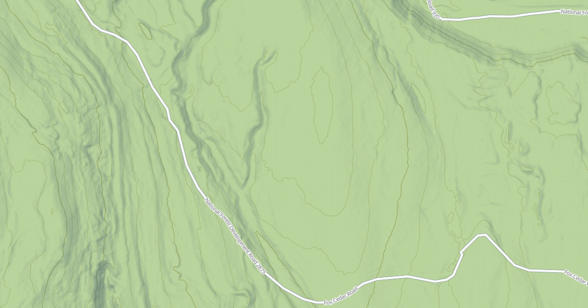 Map preview of FOX CEDAR SPUR
