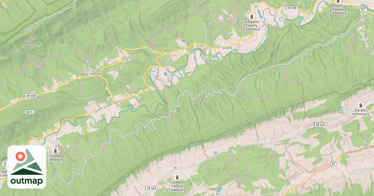 Map of TUB RUN
