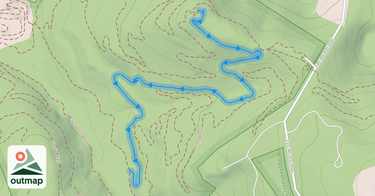 Map of Barn Burner Downhill