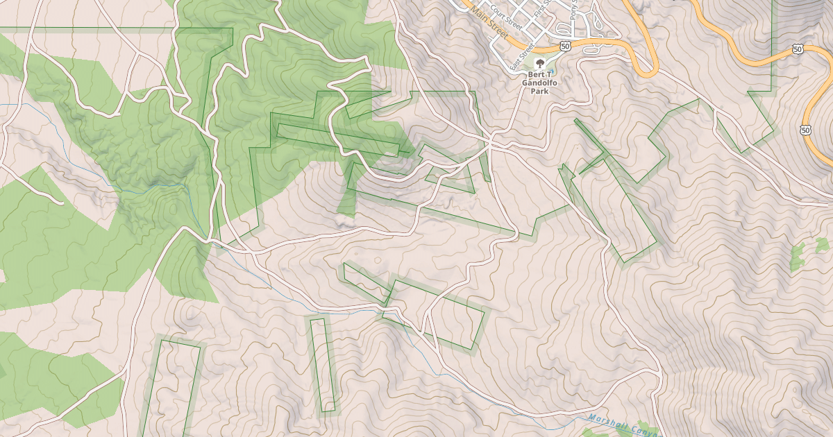 Map preview of MARSHALL CANYON