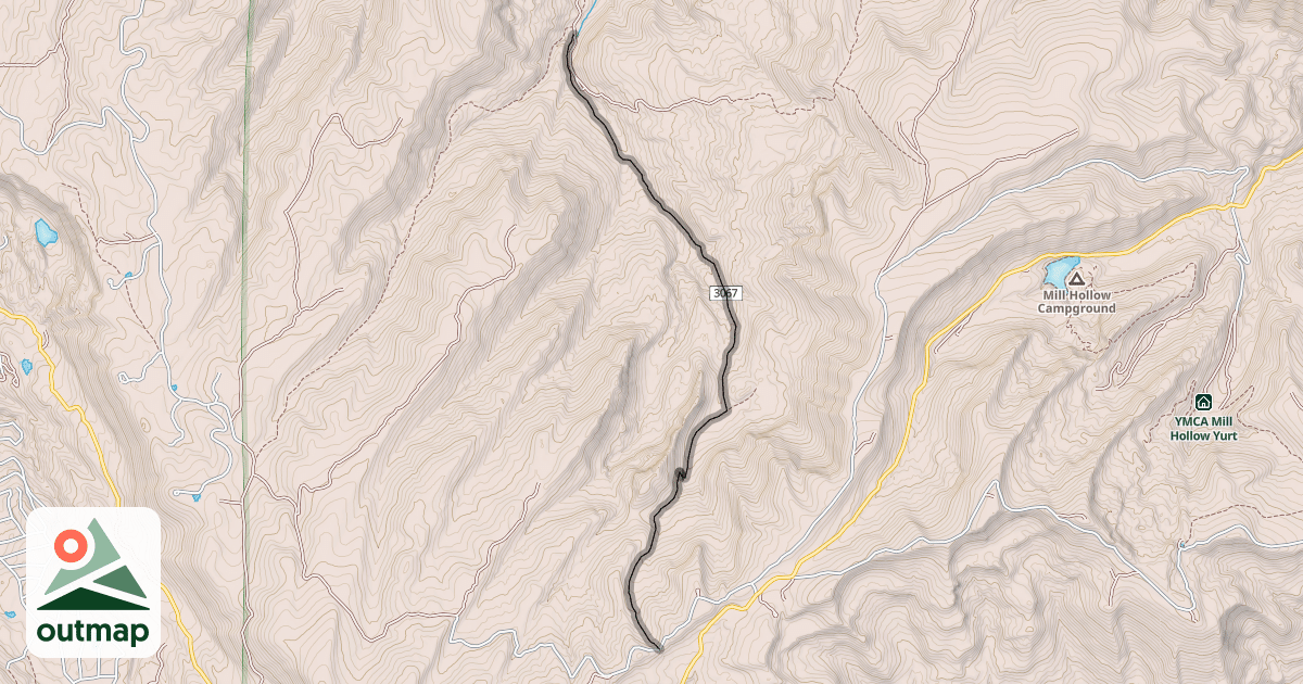 Map of Little South Fork Trail