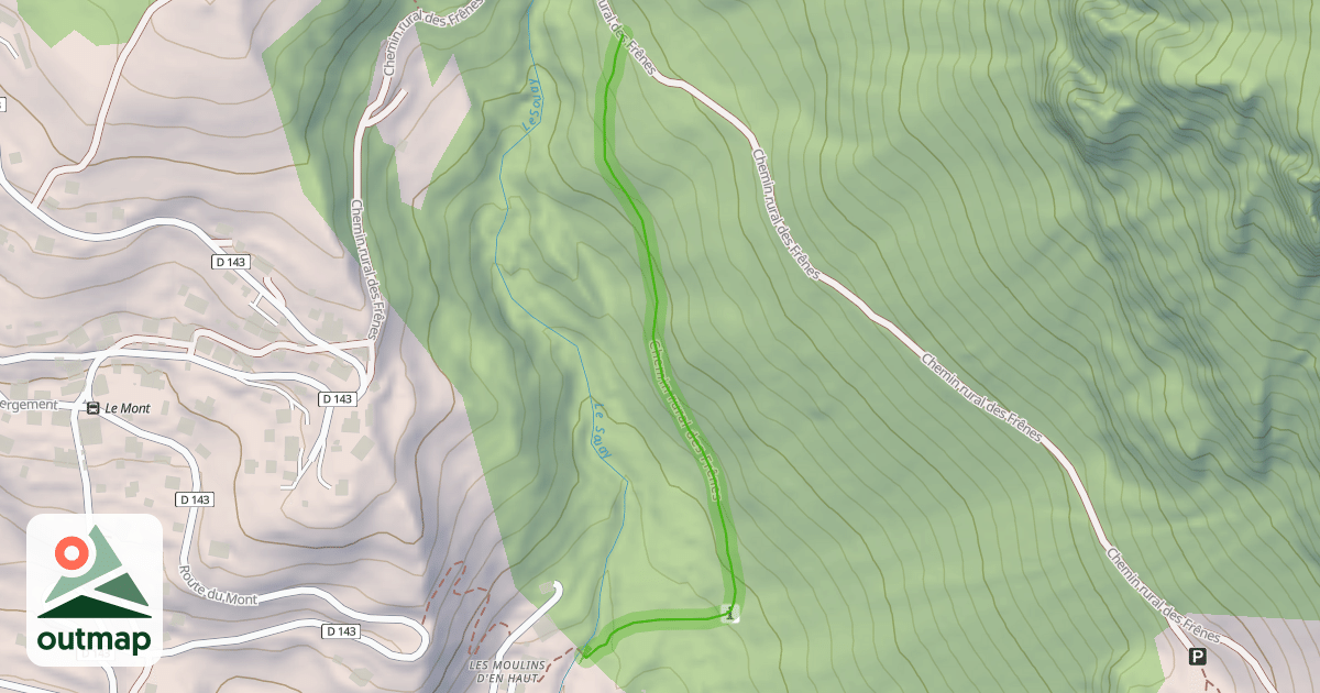 Map of Chemin rural des Frênes