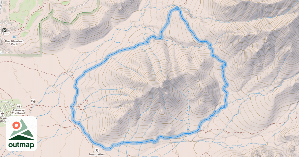 Map of Gateway Loop Trail
