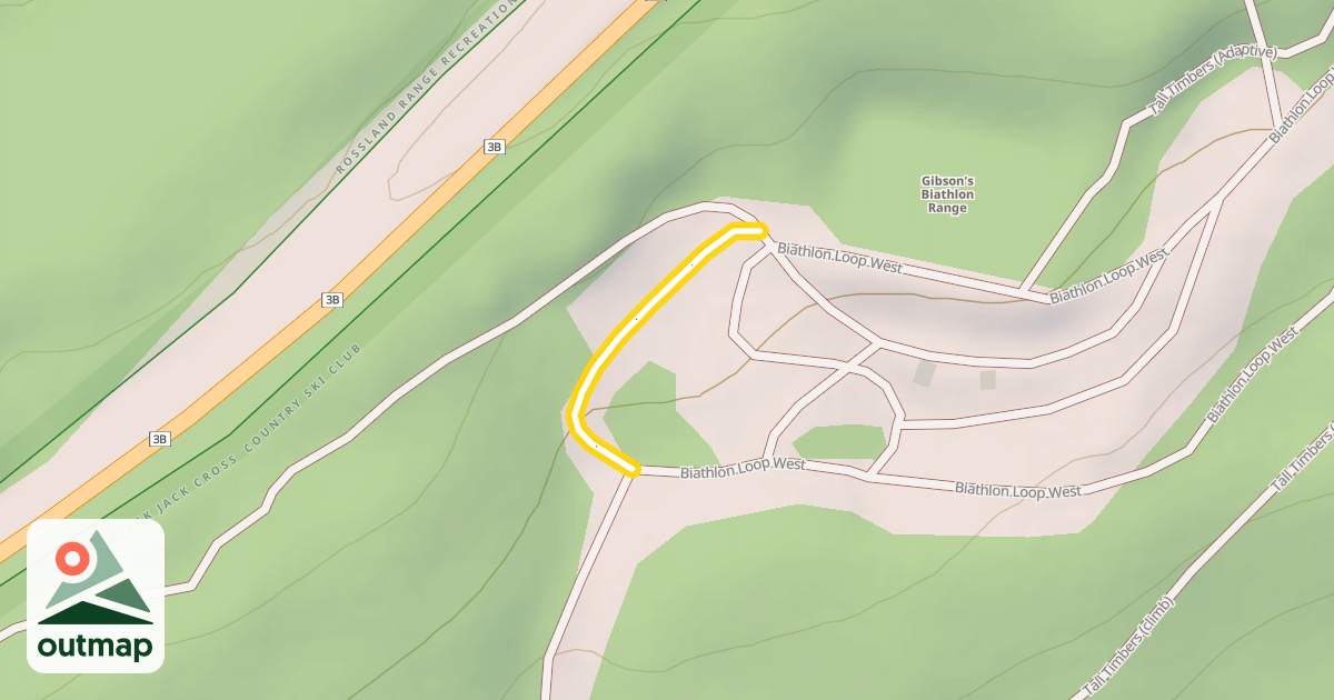 Map of Biathlon Loop West