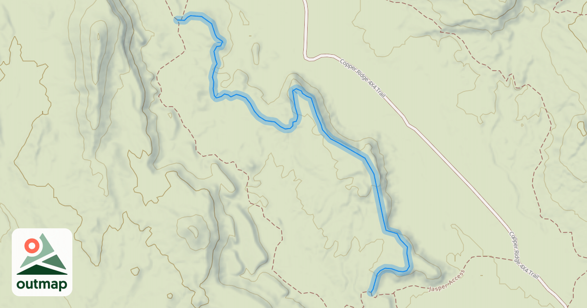 Map of Jasper East Trail