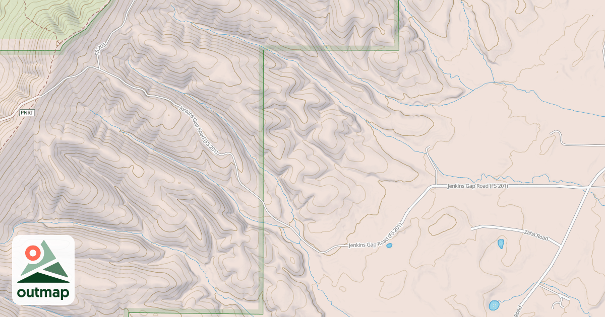 Map of JENKINS GAP
