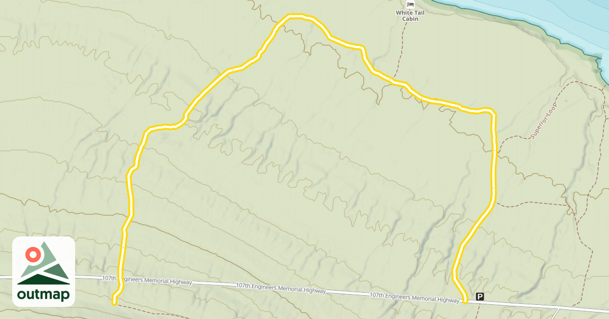 Map of Deer Yard Trail