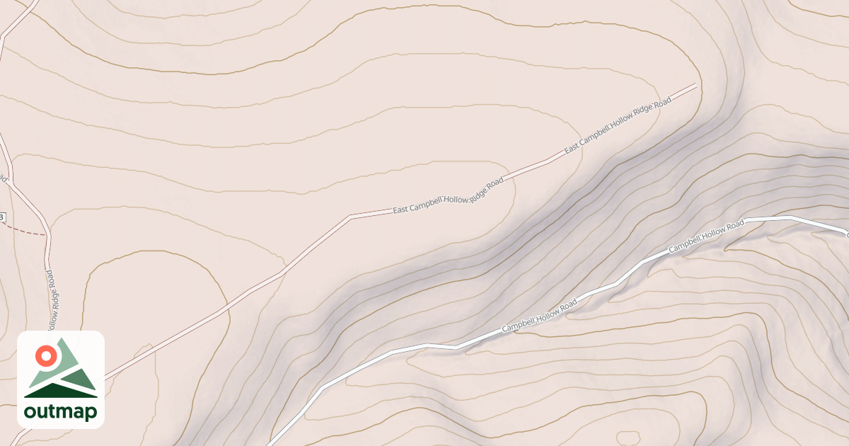 Map of EAST CAMPBELL HOLLOW RI*