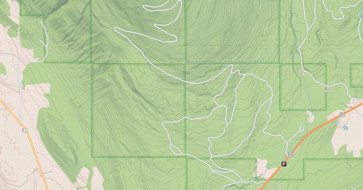 Map preview of SOUTH HALL MOUNTAIN