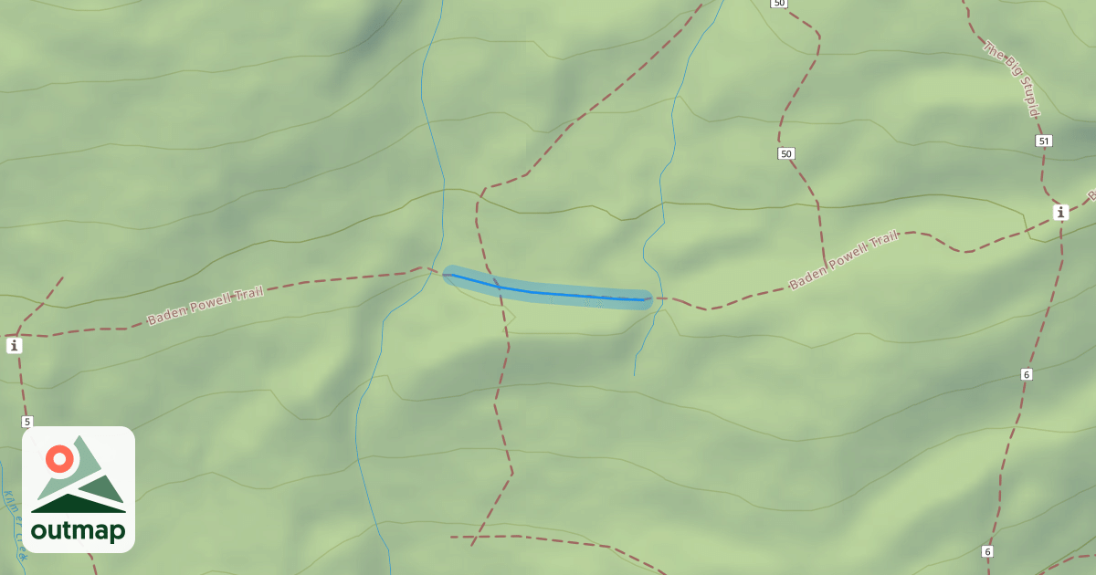 Map of Baden Powell Trail