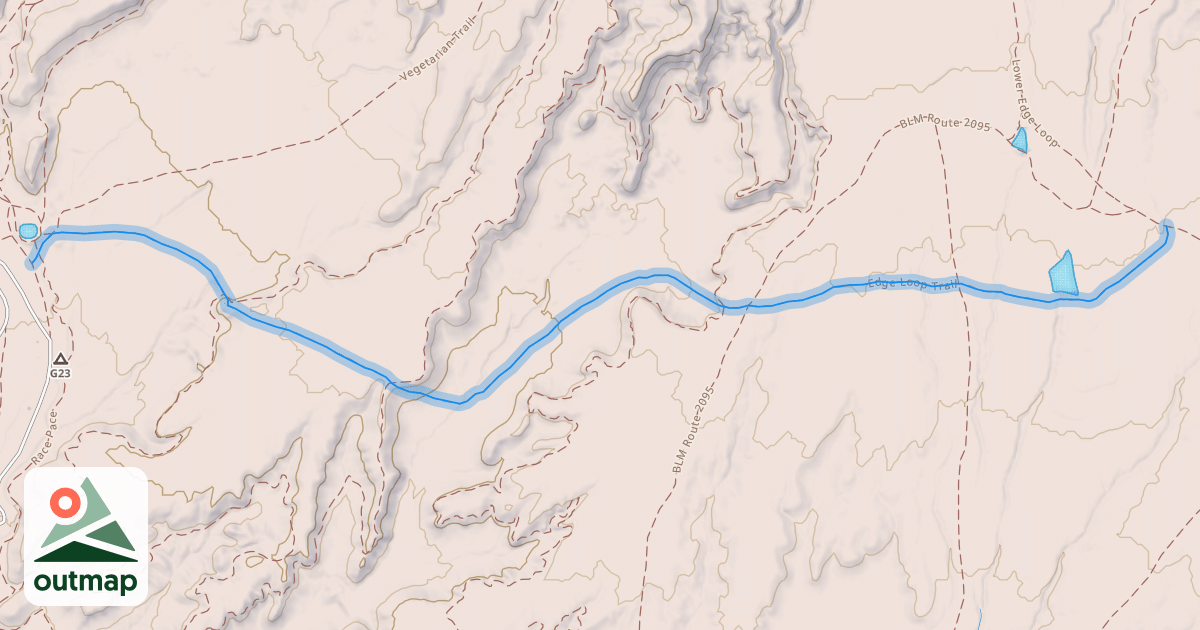 Map of Edge Loop Trail