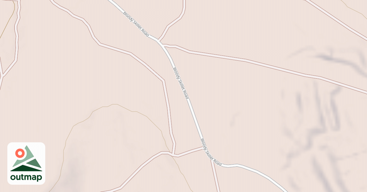 Map of Bloody Skillet ATV Trail