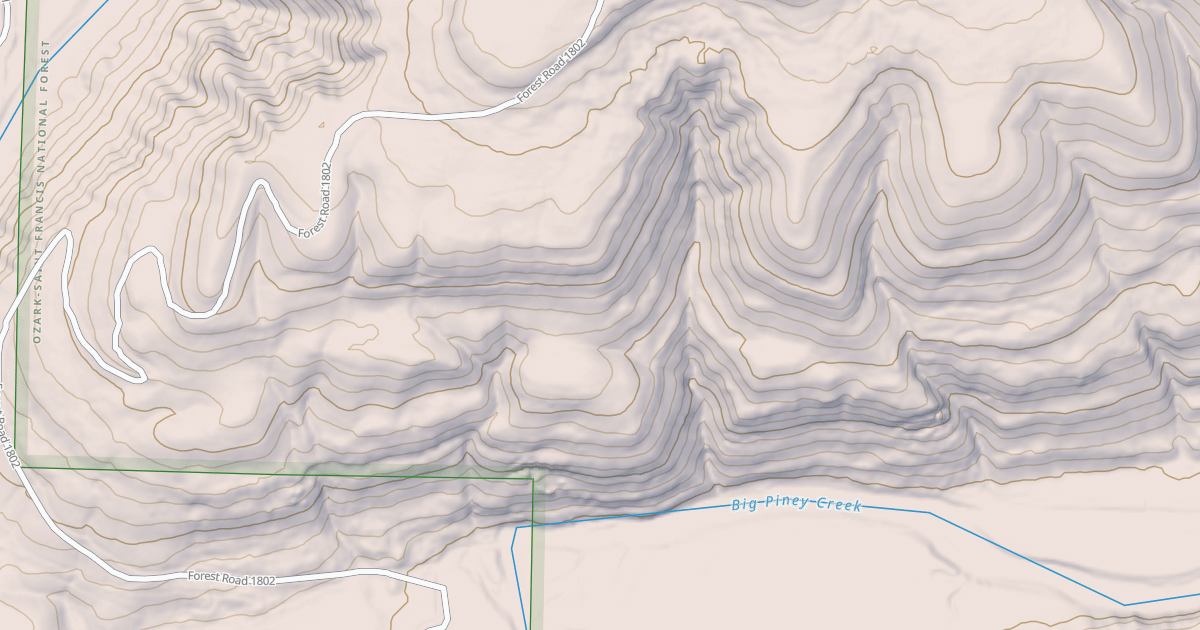 Map preview of USFS Motor Vehicle Use Map Roads {24C8F0A2-04F6-4059-9A28-33495E9A14A4}