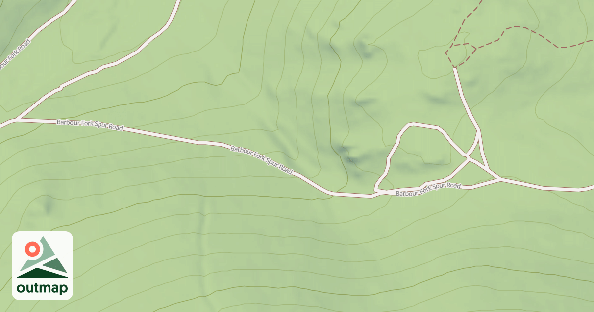 Map of BARBOUR FORK SPUR