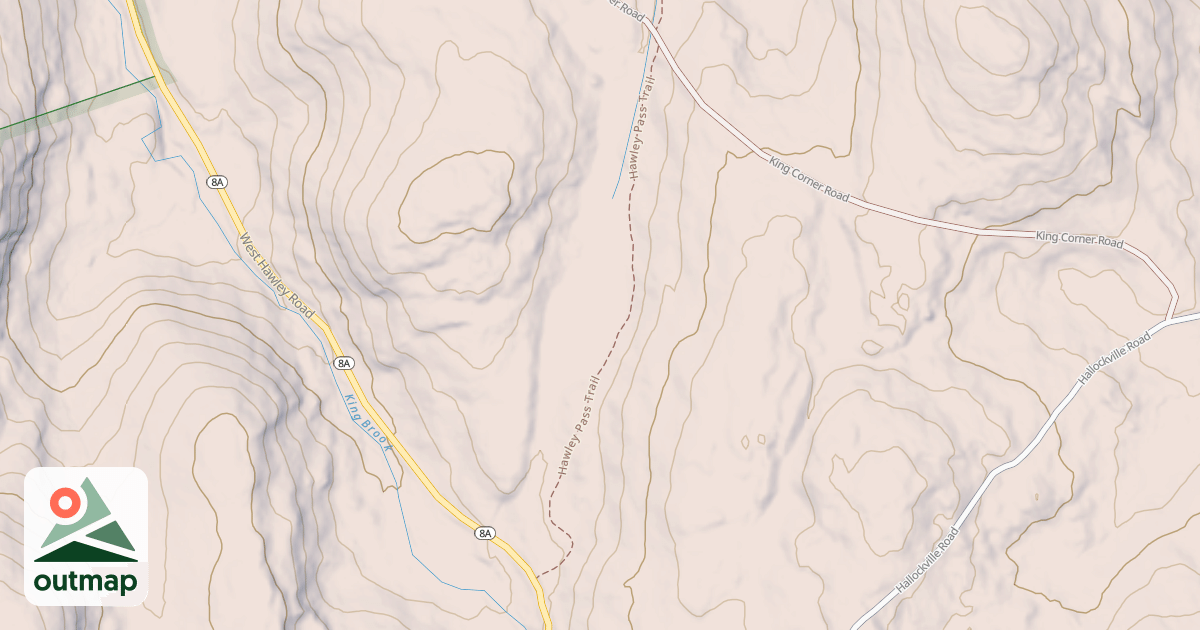Map of Hawley Pass Trail
