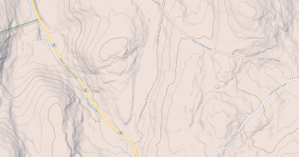 Map preview of Hawley Pass Trail