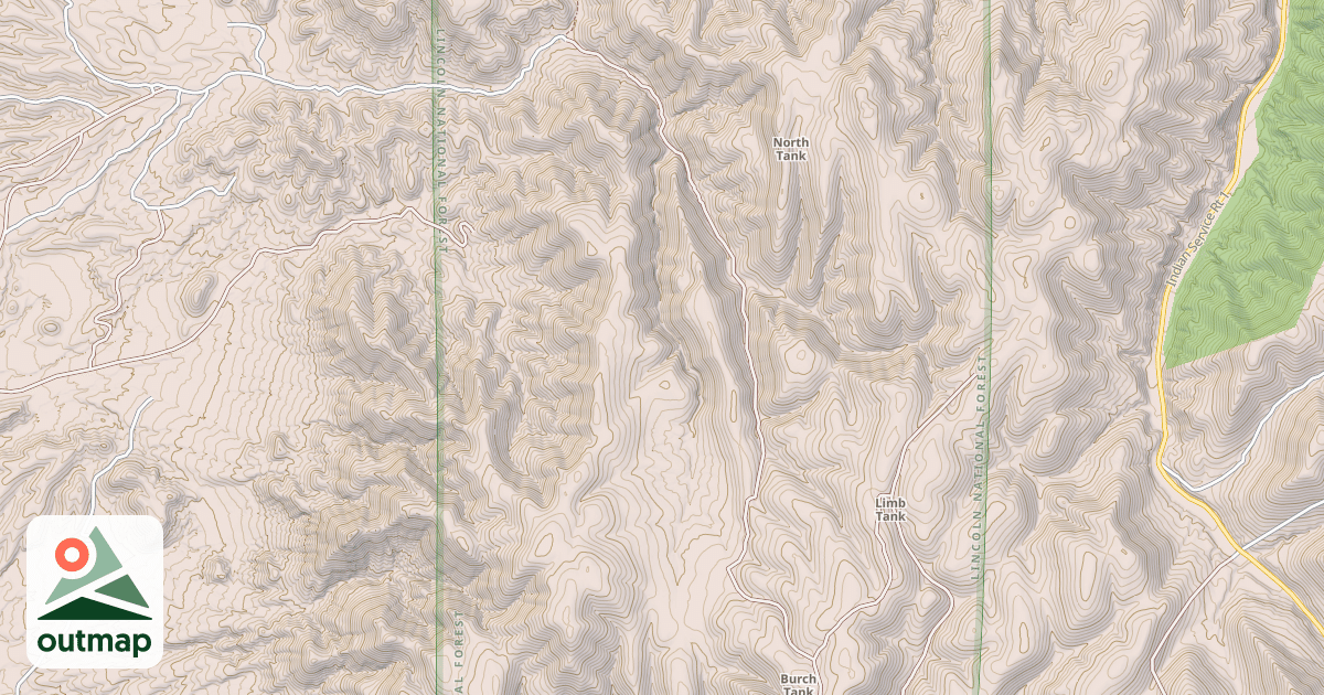 Map of COTTONWOOD FLAT